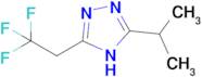 3-(propan-2-yl)-5-(2,2,2-trifluoroethyl)-4H-1,2,4-triazole