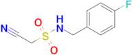 1-Cyano-n-[(4-fluorophenyl)methyl]methanesulfonamide
