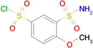 4-Methoxy-3-sulfamoylbenzene-1-sulfonyl chloride