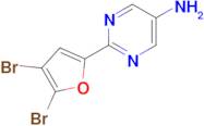 2-(4,5-Dibromofuran-2-yl)pyrimidin-5-amine