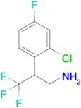 2-(2-Chloro-4-fluorophenyl)-3,3,3-trifluoropropan-1-amine