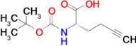 (2s)-2-{[(tert-butoxy)carbonyl]amino}hex-5-ynoic acid