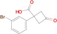 1-(3-Bromophenyl)-3-oxocyclobutane-1-carboxylic acid