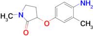 3-(4-Amino-3-methylphenoxy)-1-methylpyrrolidin-2-one