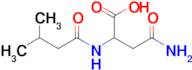 3-Carbamoyl-2-(3-methylbutanamido)propanoic acid