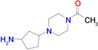 1-[4-(3-Aminocyclopentyl)-1-piperazinyl]ethanone