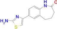 7-(2-Amino-1,3-thiazol-4-yl)-2,3,4,5-tetrahydro-1h-1-benzazepin-2-one