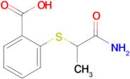 2-[(1-carbamoylethyl)sulfanyl]benzoic acid