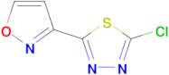 2-Chloro-5-(1,2-oxazol-3-yl)-1,3,4-thiadiazole