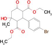 1,3-Diethyl 2-(4-bromophenyl)-4-hydroxy-4-methyl-6-oxocyclohexane-1,3-dicarboxylate