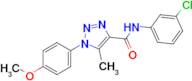 n-(3-Chlorophenyl)-1-(4-methoxyphenyl)-5-methyl-1h-1,2,3-triazole-4-carboxamide