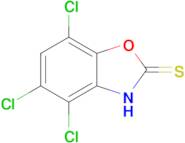 4,5,7-trichloro-2,3-dihydro-1,3-benzoxazole-2-thione