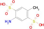 2-Amino-5-methylbenzene-1,4-disulfonic acid