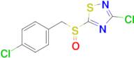 3-Chloro-5-[(4-chlorophenyl)methanesulfinyl]-1,2,4-thiadiazole