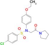 4-Chloro-n-(4-ethoxyphenyl)-n-[2-oxo-2-(pyrrolidin-1-yl)ethyl]benzene-1-sulfonamide