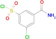 3-Carbamoyl-5-chlorobenzene-1-sulfonyl chloride