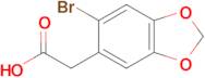 2-(6-Bromo-1,3-dioxaindan-5-yl)acetic acid