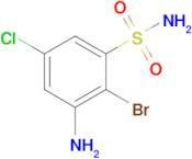 3-Amino-2-bromo-5-chlorobenzene-1-sulfonamide