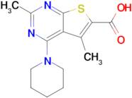 2,5-dimethyl-4-piperidin-1-ylthieno[2,3-d]pyrimidine-6-carboxylic acid