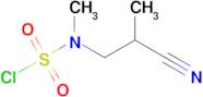 3-[(chlorosulfonyl)(methyl)amino]-2-methylpropanenitrile