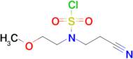 3-[(chlorosulfonyl)(2-methoxyethyl)amino]propanenitrile