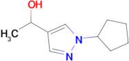 1-(1-Cyclopentyl-1h-pyrazol-4-yl)ethan-1-ol