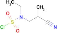 3-[(chlorosulfonyl)(ethyl)amino]-2-methylpropanenitrile
