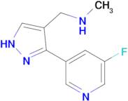 {[3-(5-fluoropyridin-3-yl)-1h-pyrazol-4-yl]methyl}(methyl)amine