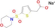 Sodium 2-[5-(morpholine-4-sulfonyl)thiophen-2-yl]acetate