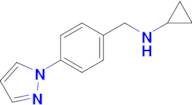 n-{[4-(1h-pyrazol-1-yl)phenyl]methyl}cyclopropanamine