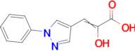 2-hydroxy-3-(1-phenyl-1H-pyrazol-4-yl)prop-2-enoic acid