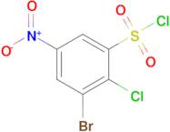 3-Bromo-2-chloro-5-nitrobenzene-1-sulfonyl chloride
