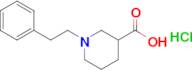 1-(2-Phenylethyl)piperidine-3-carboxylic acid hydrochloride
