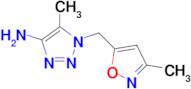 5-Methyl-1-[(3-methyl-1,2-oxazol-5-yl)methyl]-1h-1,2,3-triazol-4-amine