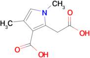 2-(Carboxymethyl)-1,4-dimethyl-1h-pyrrole-3-carboxylic acid