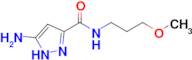 5-amino-N-(3-methoxypropyl)-1H-pyrazole-3-carboxamide