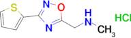 Methyl({[3-(thiophen-2-yl)-1,2,4-oxadiazol-5-yl]methyl})amine hydrochloride