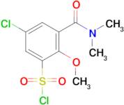 5-Chloro-3-(dimethylcarbamoyl)-2-methoxybenzene-1-sulfonyl chloride