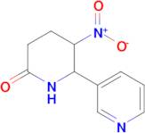 5-Nitro-6-(pyridin-3-yl)piperidin-2-one