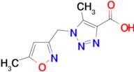 5-Methyl-1-[(5-methyl-1,2-oxazol-3-yl)methyl]-1h-1,2,3-triazole-4-carboxylic acid