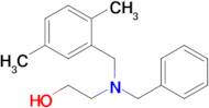 2-{benzyl[(2,5-dimethylphenyl)methyl]amino}ethan-1-ol