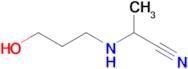 2-[(3-hydroxypropyl)amino]propanenitrile