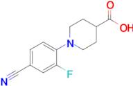 1-(4-Cyano-2-fluorophenyl)piperidine-4-carboxylic acid