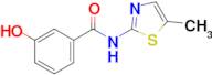 3-Hydroxy-n-(5-methyl-1,3-thiazol-2-yl)benzamide