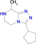 3-Cyclopentyl-8-methyl-5h,6h,7h,8h-[1,2,4]triazolo[4,3-a]pyrazine