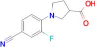 1-(4-Cyano-2-fluorophenyl)pyrrolidine-3-carboxylic acid