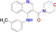 n-(3-Methylphenyl)-3-(morpholine-4-carbonyl)quinolin-4-amine