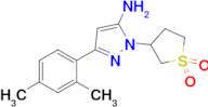 3-[5-amino-3-(2,4-dimethylphenyl)-1h-pyrazol-1-yl]-1lambda6-thiolane-1,1-dione