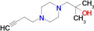 1-[4-(but-3-yn-1-yl)piperazin-1-yl]-2-methylpropan-2-ol