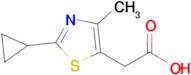 2-(2-Cyclopropyl-4-methyl-1,3-thiazol-5-yl)acetic acid